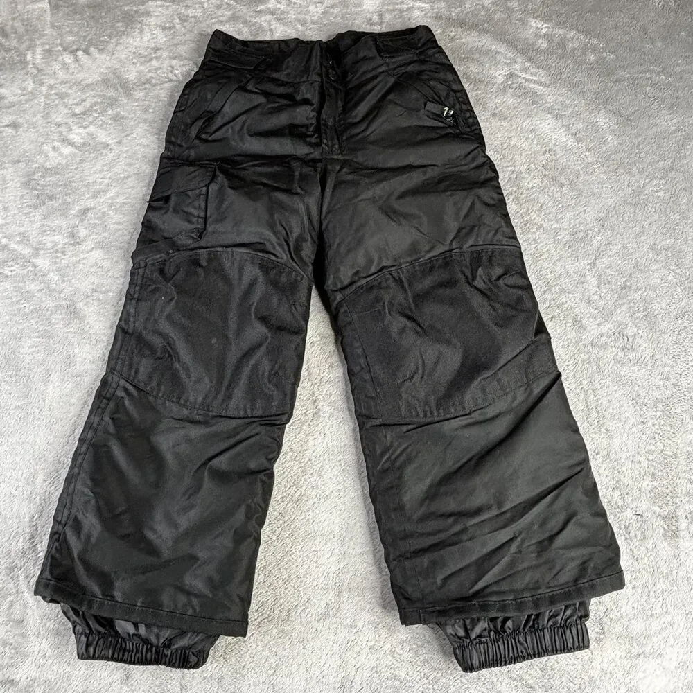 Champion Snow Pants Youth XS 4-5 Black Insulated‎ Winter Outdoor Ski Waterproof